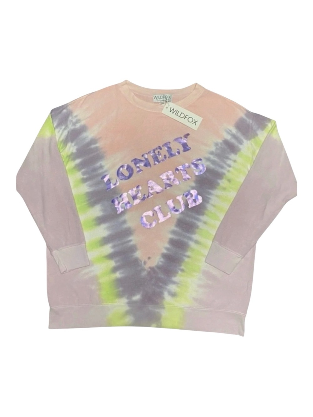 Wildfox, Pizza Never Lies, Roadtrip Sweatshirt, Oversized Sweatshirt, Graphic S - Picture 3 of 12